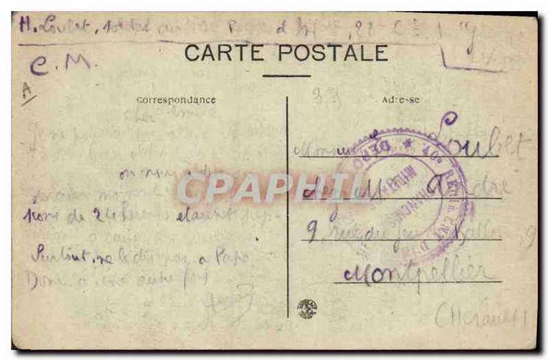 Old Postcard Nimes The Three Pillars Romans Tramway