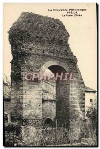 Old Postcard Frejus La Porte gilded