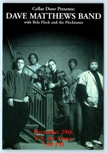 Advertising DAVE MATTHEWS BAND ~ December U.S. Air Arena 1996? - 4x6 Postcard