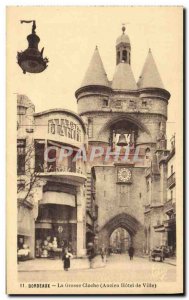 Old Postcard The Great Bell Bordeaux Old City Hotel At the White Lady