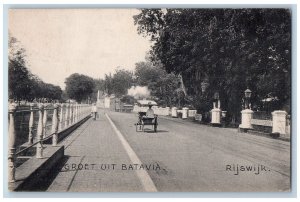 Netherlands Postcard Greetings from Batavia Rijswijk c1910 Antique Posted