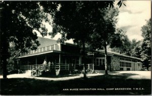 Ann McKee Recreation Hall, YWCA Camp Grandview Millbrook AL Vintage Postcard J66