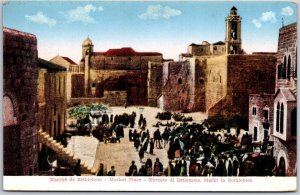 Marche De Bethlehem Jerusalem Market Place Mercato di Betlemme Postcard