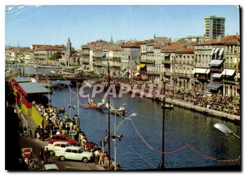 Modern Postcard Sete the jousting