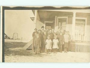 Old rppc BUILDING SCENE Architecture Postcard AB1132