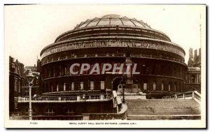 Old Postcard Royal Albert Hall London South Entrance