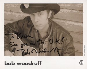 Bob Woodruff Country & Western Singer Large Hand Signed Photo