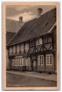 Ribe Southwest Jutland Denmark Postcard Weiss House 1957 Vintage Posted