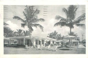 Riviera Beach Florida  Harbor Light Apartments 1962 B&W  Postcard Unused