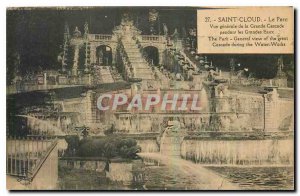 Old Postcard Saint Cloud the general view of the Grand Cascade Park during th...