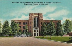 Postcard Vista Campus University Wyoming Laramie Engineering Bldg WY