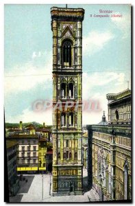 Old Postcard Firenze Il Campanile