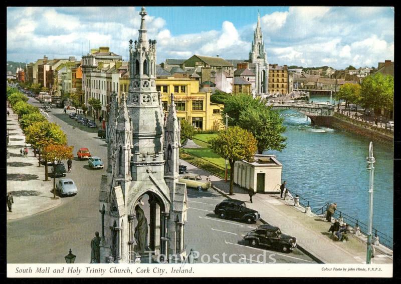 South Mall and Holy Trinity Church, Cork City, Ireland.