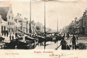 Netherlands Dragten Noordkant Drachten Vintage Postcard 03.75