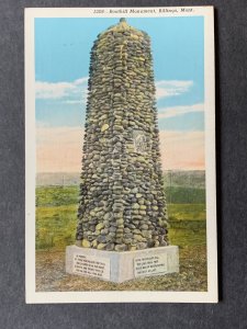 Boothill Monument Billings MT Linen Postcard H1306084753