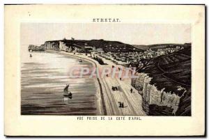 Old Postcard Etretat Seen Jack De La Cote d & # 39Aval