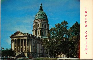 VINTAGE POSTCARD TOPEKA STATE CAPITOL KANSAS 1960s/1970s