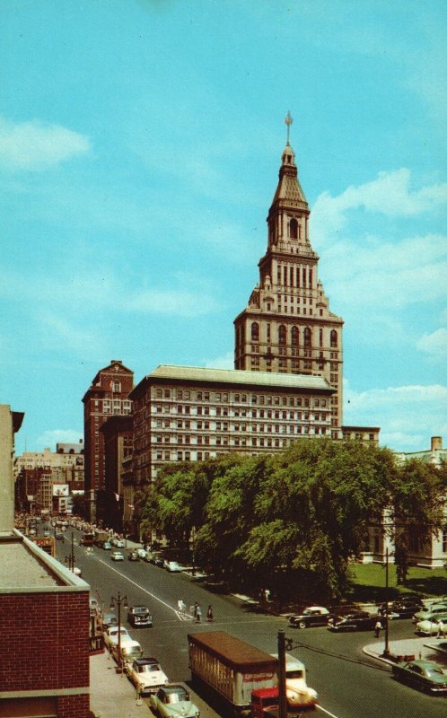 Vintage Postcard Main St. Traveler's Insurance Company Hartford Connecticut CT