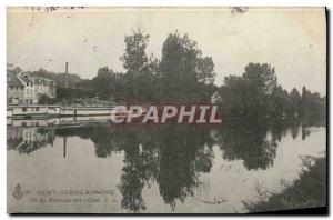 Old Postcard Saint Ouen L & # 39Aumone Island Pothuis on & # 39Oise