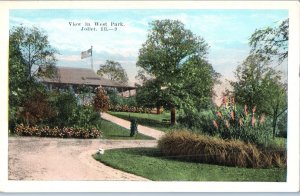 View in West Park Joliet Illinois Postcard