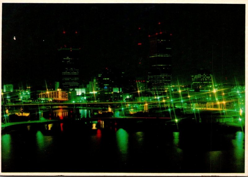 Florida Tampa Skyline At Night