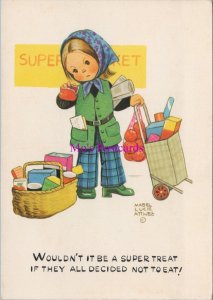 Children Postcard - Artist Mabel Lucie Attwell. Shopping, Supermarket  RR20779