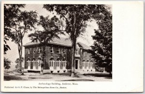 Archaeology Building Andover Massachusetts MA Peabody Museum Building Postcard