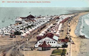 Tent City Coronado Beach California 1905c postcard