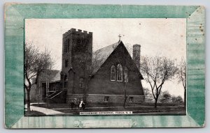 Fargo North Dakota~Gethsemane Cathedral Exterior~B&W~Vintage Postcard
