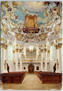 Postcard - Blick vom Chor noch Westen zur Orgelempore, Die Wies - Germany