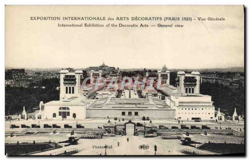 Old Postcard Exposition Internationale des Arts Decoratifs Paris 1925 Vue Gen...