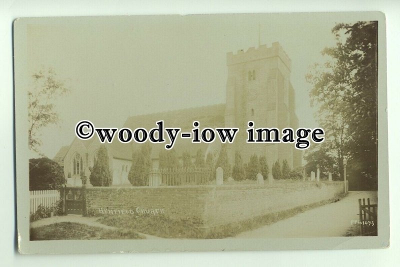cu1871 - St. Peter's Church & Cemetry in Henfield, Shermanbury, Sussex- Postcard