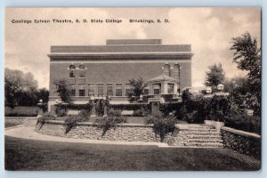 Brookings South Dakota SD Postcard Coolidge Sylvan Theatre State College c1940