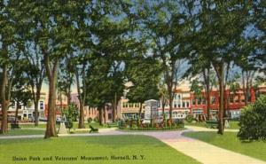 NY - Hornell, Union Park & Veterans' Monument