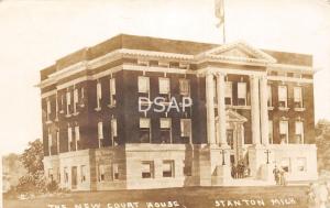 Michigan MI Real Photo RPPC Postcard 1912 STANTON New Court House Building Art