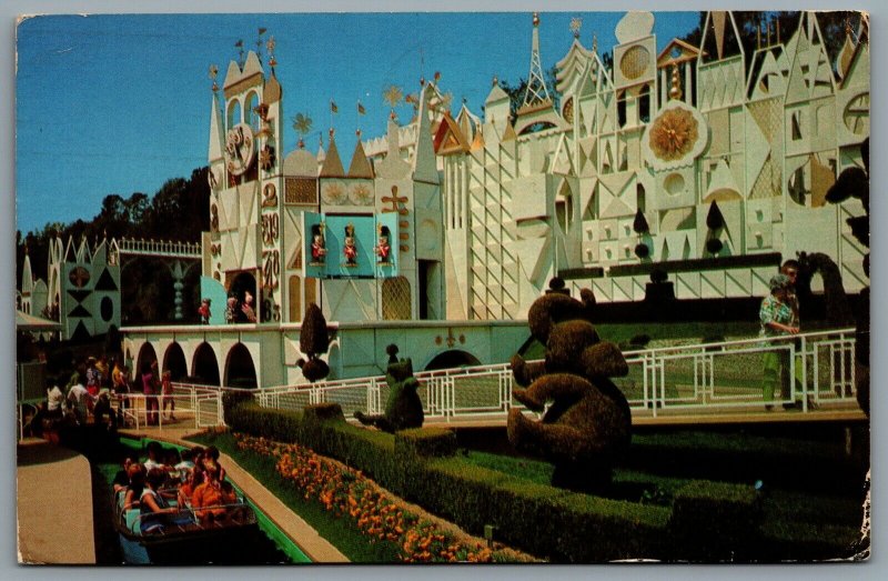 Postcard Anaheim CA c1978 Disneyland It’s A Small World Toy Parade 01110462