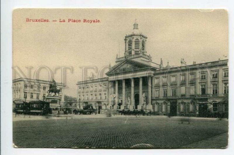 3158655 BRUXELLES Belgium BRUSSELS Place Royale TRAM OLD PC