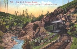 Cow Creek Canyon, Oregon, USA Train Locomotive  Steam Engine Unused light wea...