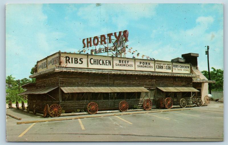 Postcard FL Miami Shorty's Bar-B-Q Ranch Restaurant c1950s N1