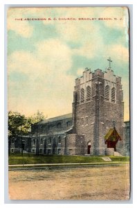 Ascension Catholic Church Bradley Beach New Jersey NJ DB Postcard V11