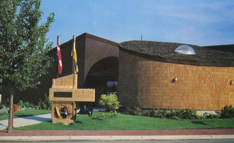 Administration Building Kindersley SK Saskatchewan Unused Vintage Postcard D27