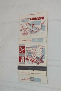 Acapulco Restaurant Chicago Illinois 30 Strike Matchbook Cover