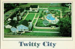 Aerial View of Twitty City Hendersonville TN Postcard I62