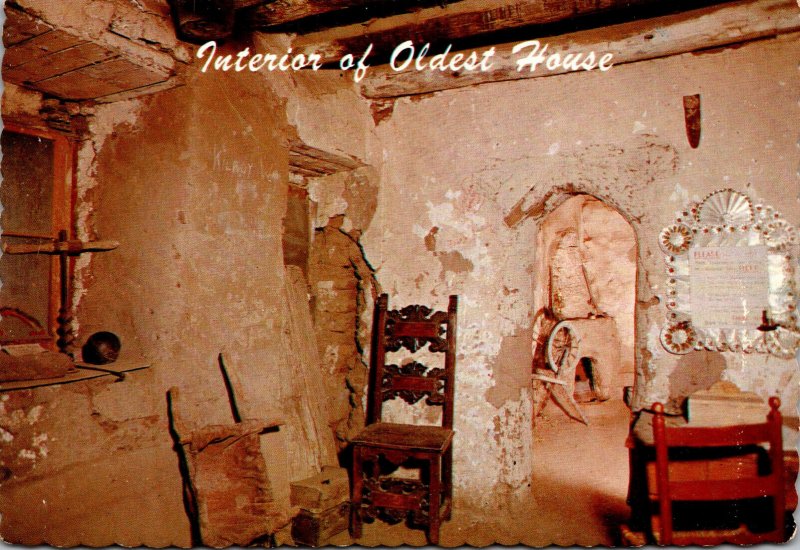 New Mexico Santa Fe Interior Of Oldest House In The U S A