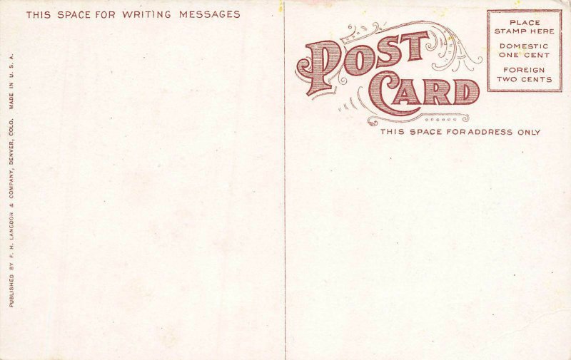 Auditorium, Denver, Colorado, Early Postcard, Unused