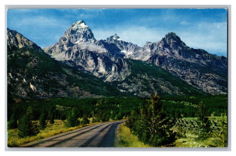 Vintage Postcard WY Grand Teton Park Wyoming