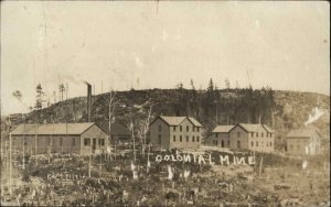 Cobalt Ontario Mine Buildings Mining Message From Employee c1910 Real Photo RPPC