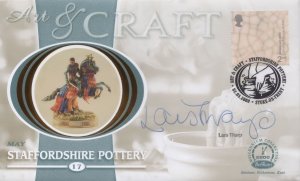 Lars Tharp BBC Antiques Roadshow Staffordshire Pottery Hand Signed FDC