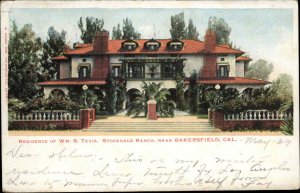 Bakersfield California CA Stockdale Ranch c1910 Vintage Postcard