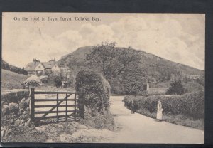 Wales Postcard - On The Road To Bryn Euryn, Colwyn Bay    RS19102